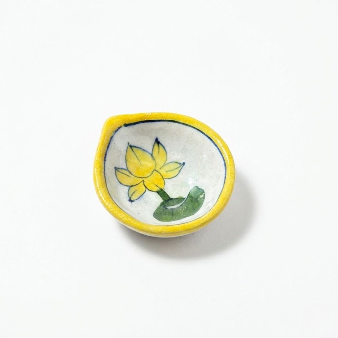 Blue Pottery Diya